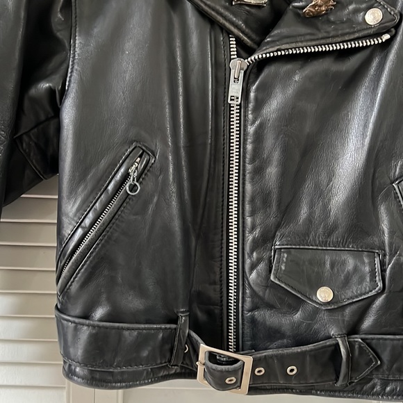 Schott Nyc vintage leather biker jacket - Picture 5 of 12